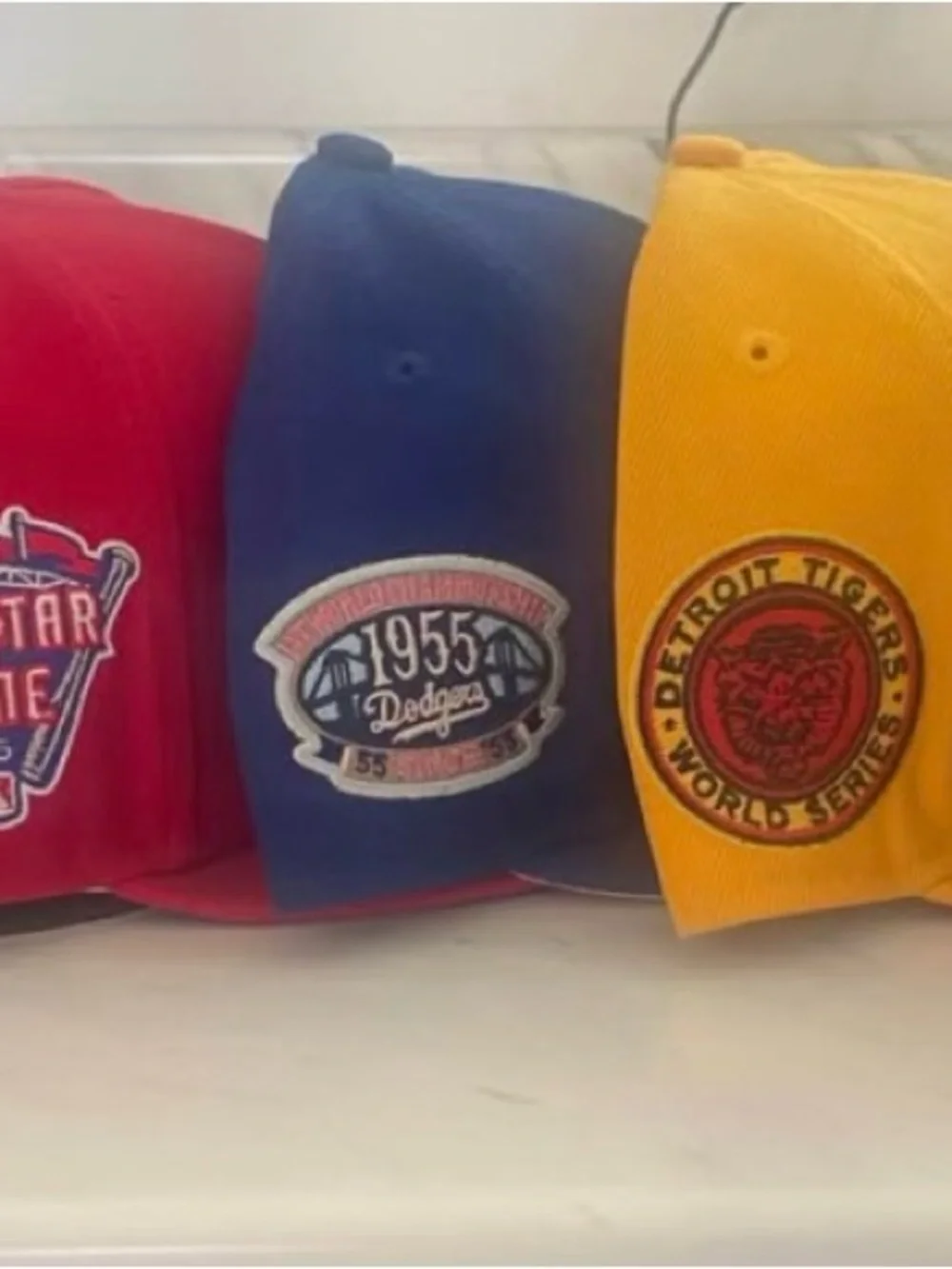 Kids Yellow Baseball Cap with Detroit 'D' Logo